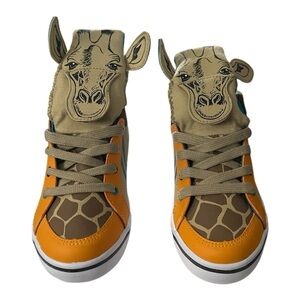 Feiyue | Shoes | Giraffe Print Kids Shoes Orange And Brown | Poshmark